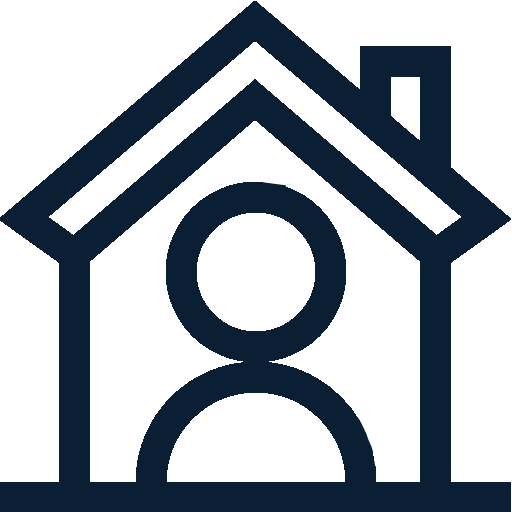 house with person icon