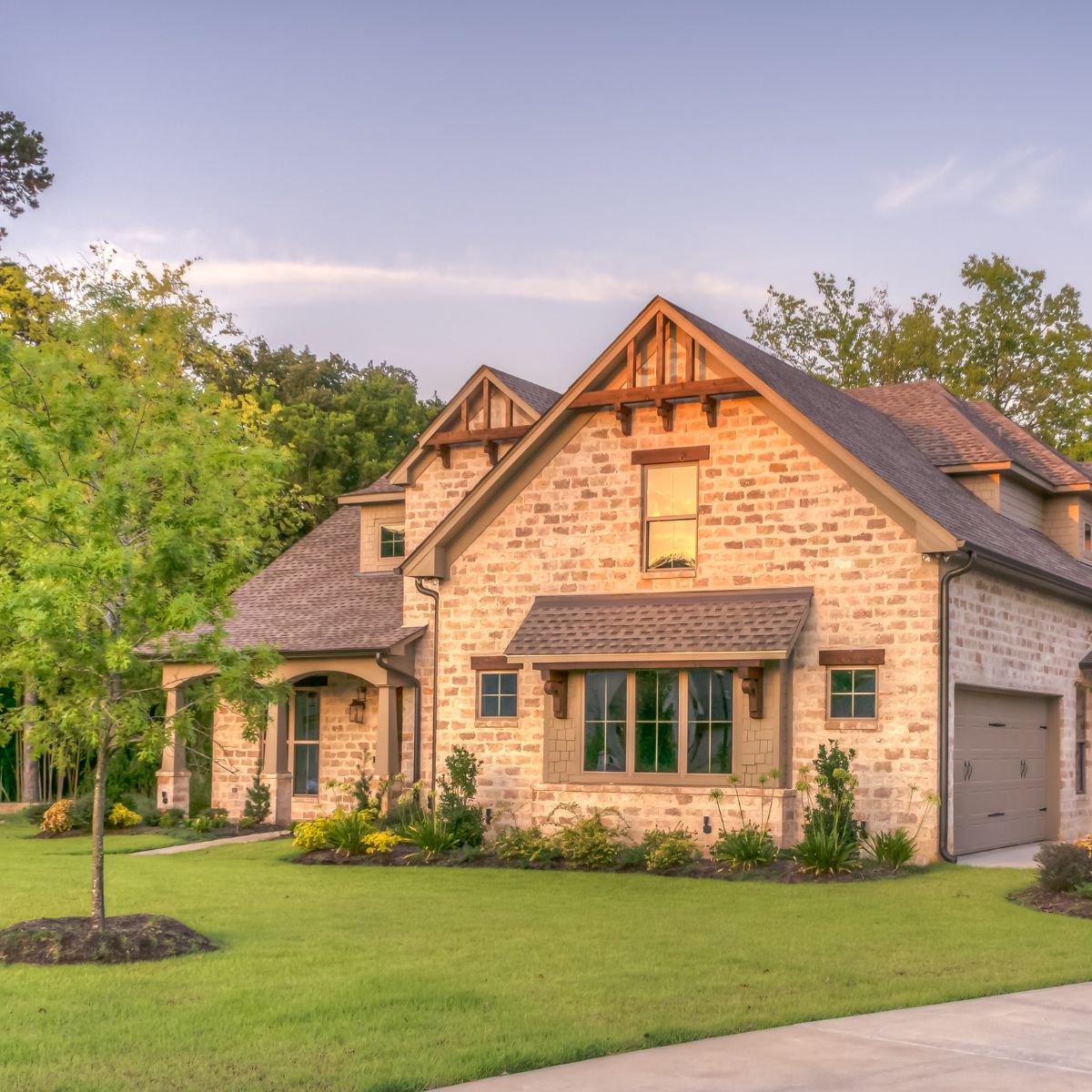 House at sunset
