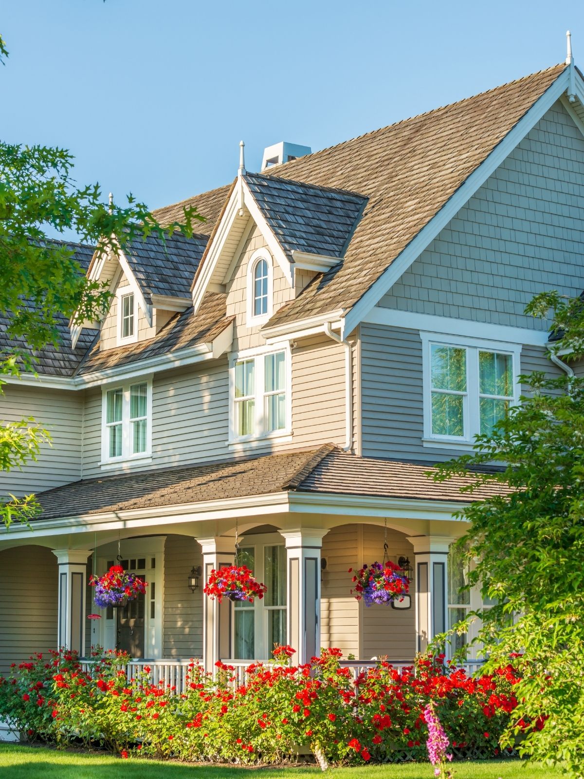 House with flowers